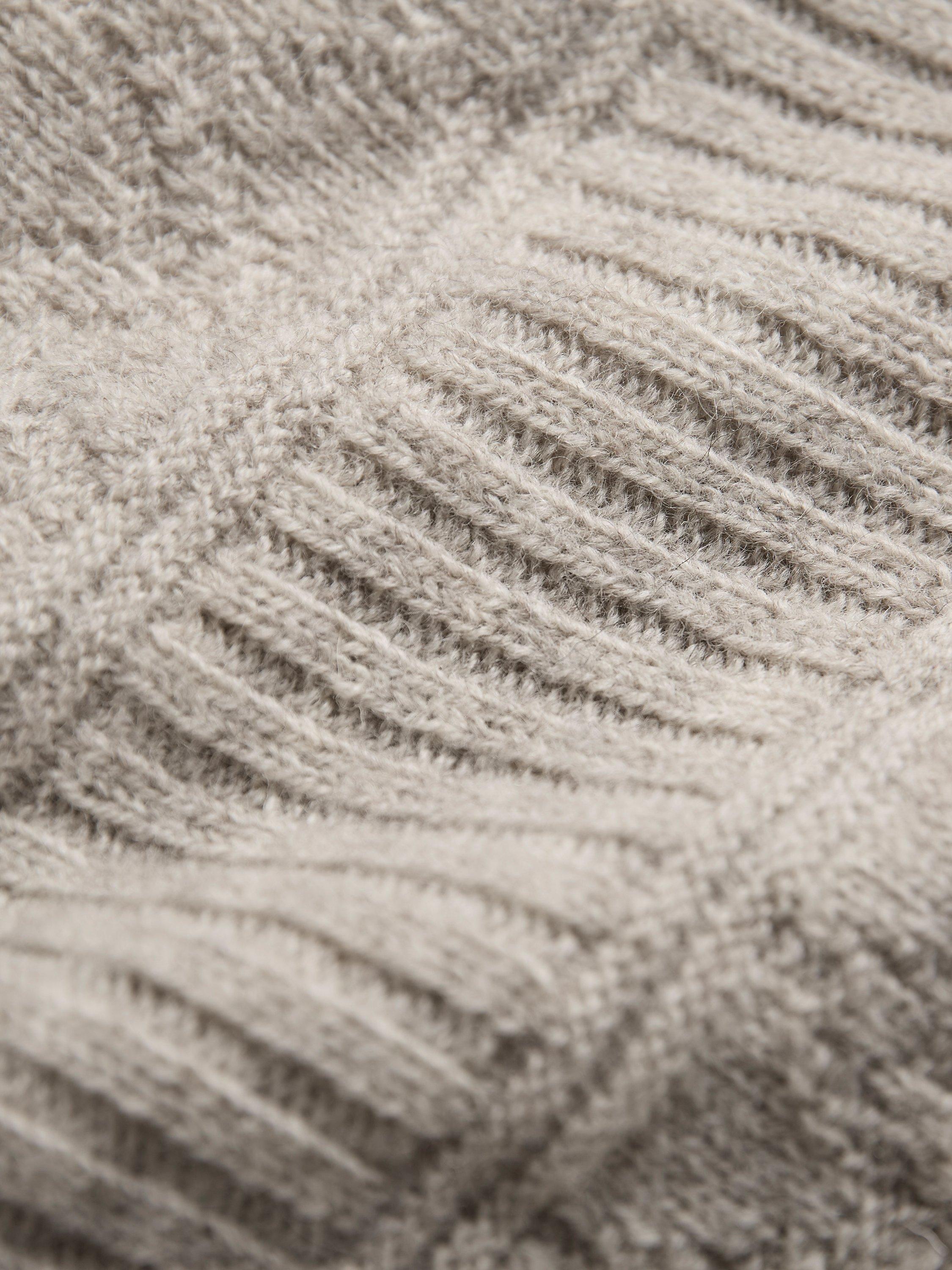 Product image 4 of 4, which shows Celtic & Co. Stitch Pure Wool Tank Top, Taupe, XS