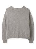 Celtic & Co. Saddle Shoulder Pure Wool Jumper, Light Grey