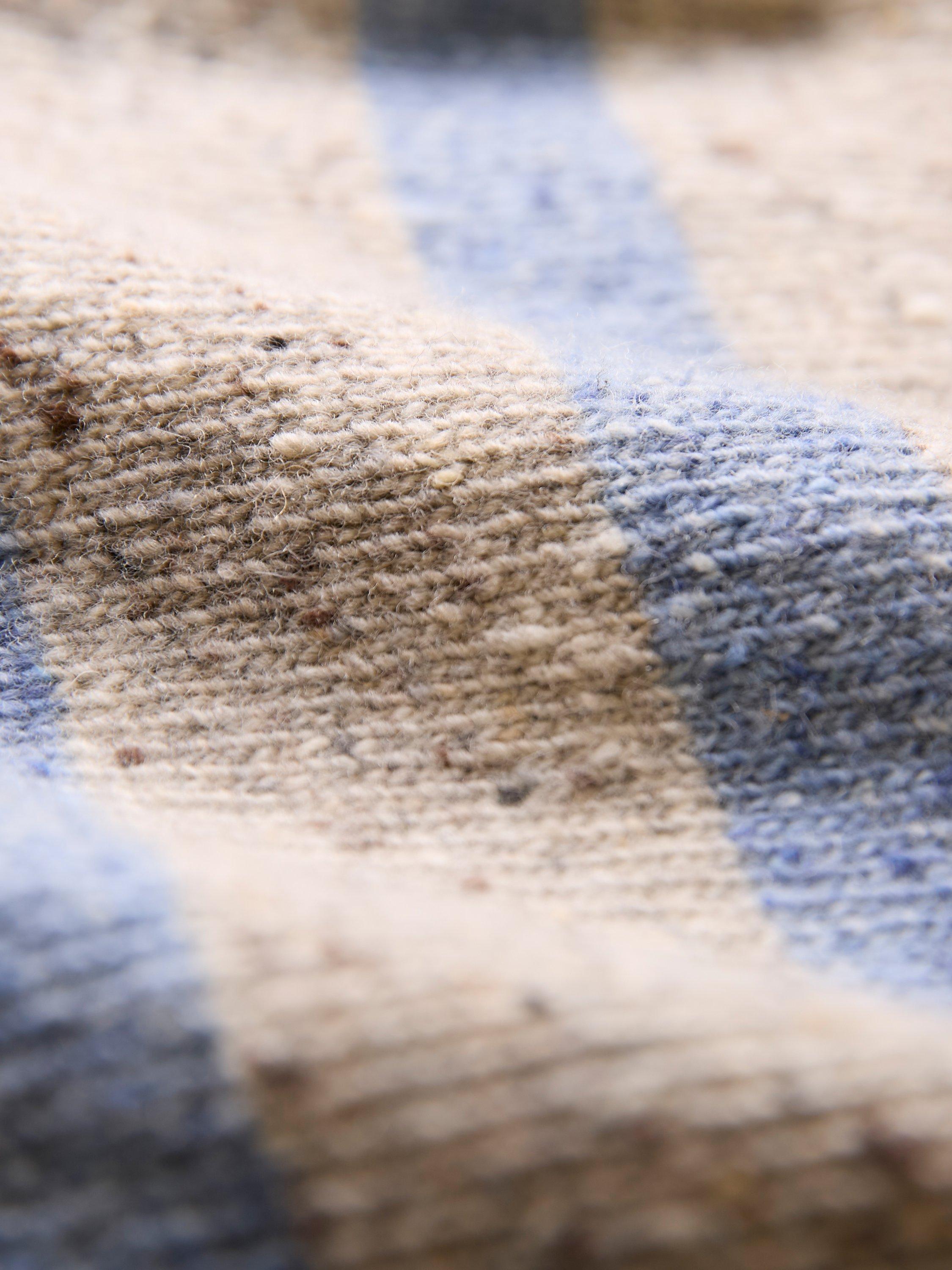Product image 4 of 5, which shows Celtic & Co. Stripe Pure Wool Polo Jumper, Oatmeal, XS