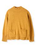 Celtic & Co. Fleck Patch Pocket Pure Wool Jumper, Saffron