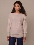 Celtic & Co. Slash Neck Pure Wool Jumper, Oatmeal