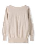 Celtic & Co. Slash Neck Pure Wool Jumper, Oatmeal