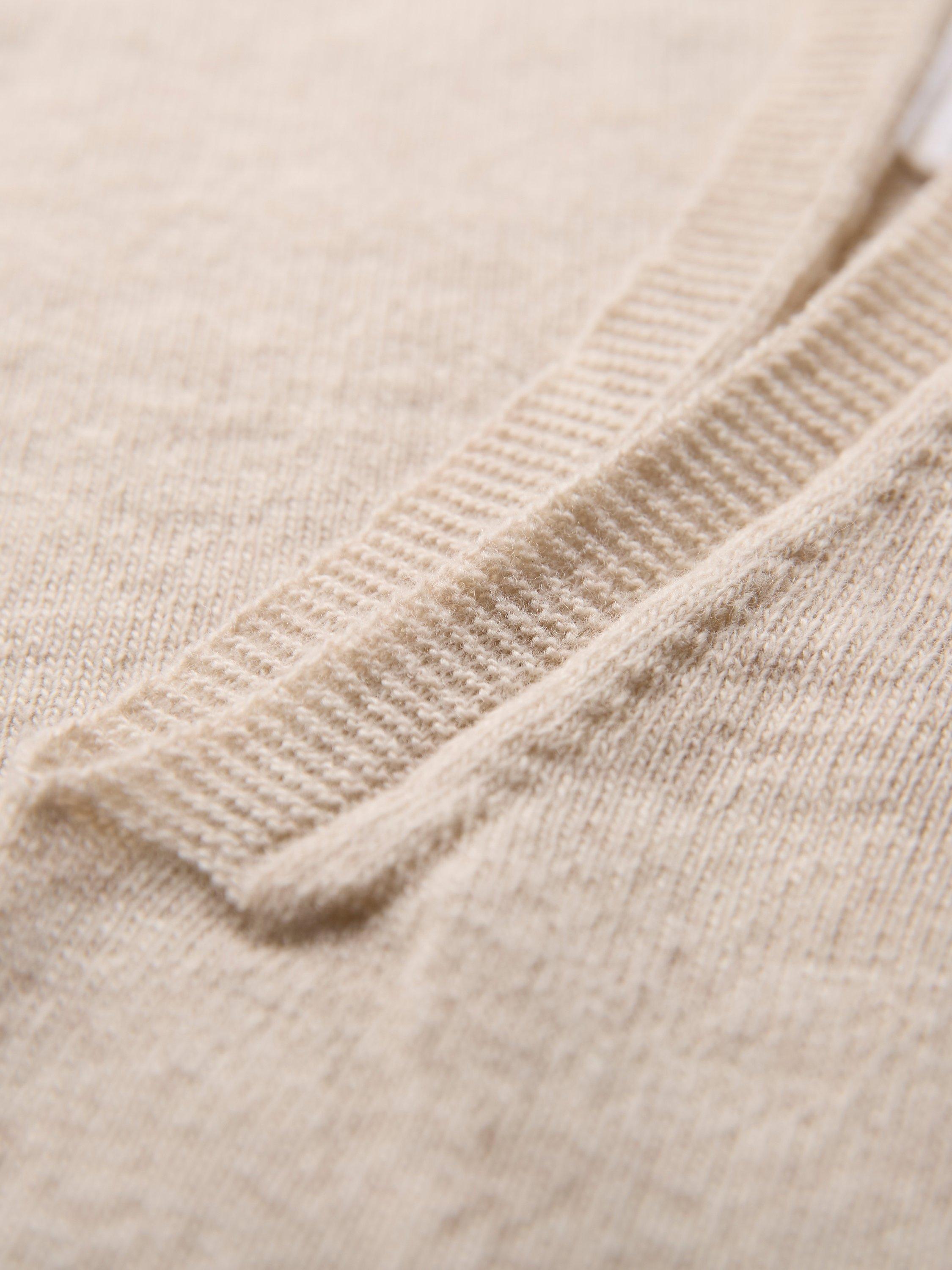 Product image 3 of 5, which shows Celtic & Co. Slash Neck Pure Wool Jumper, Oatmeal, XS