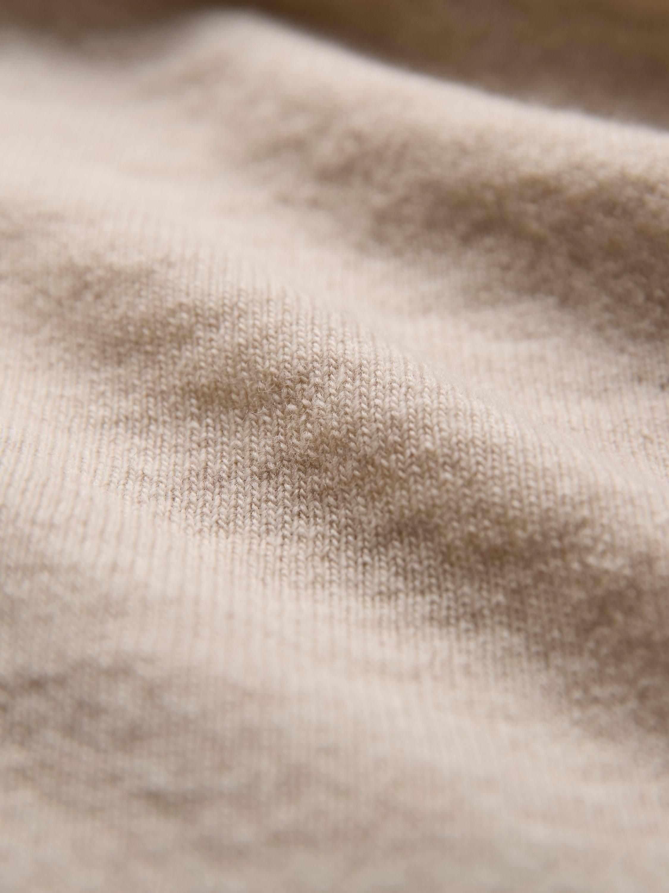 Product image 4 of 5, which shows Celtic & Co. Slash Neck Pure Wool Jumper, Oatmeal, XS