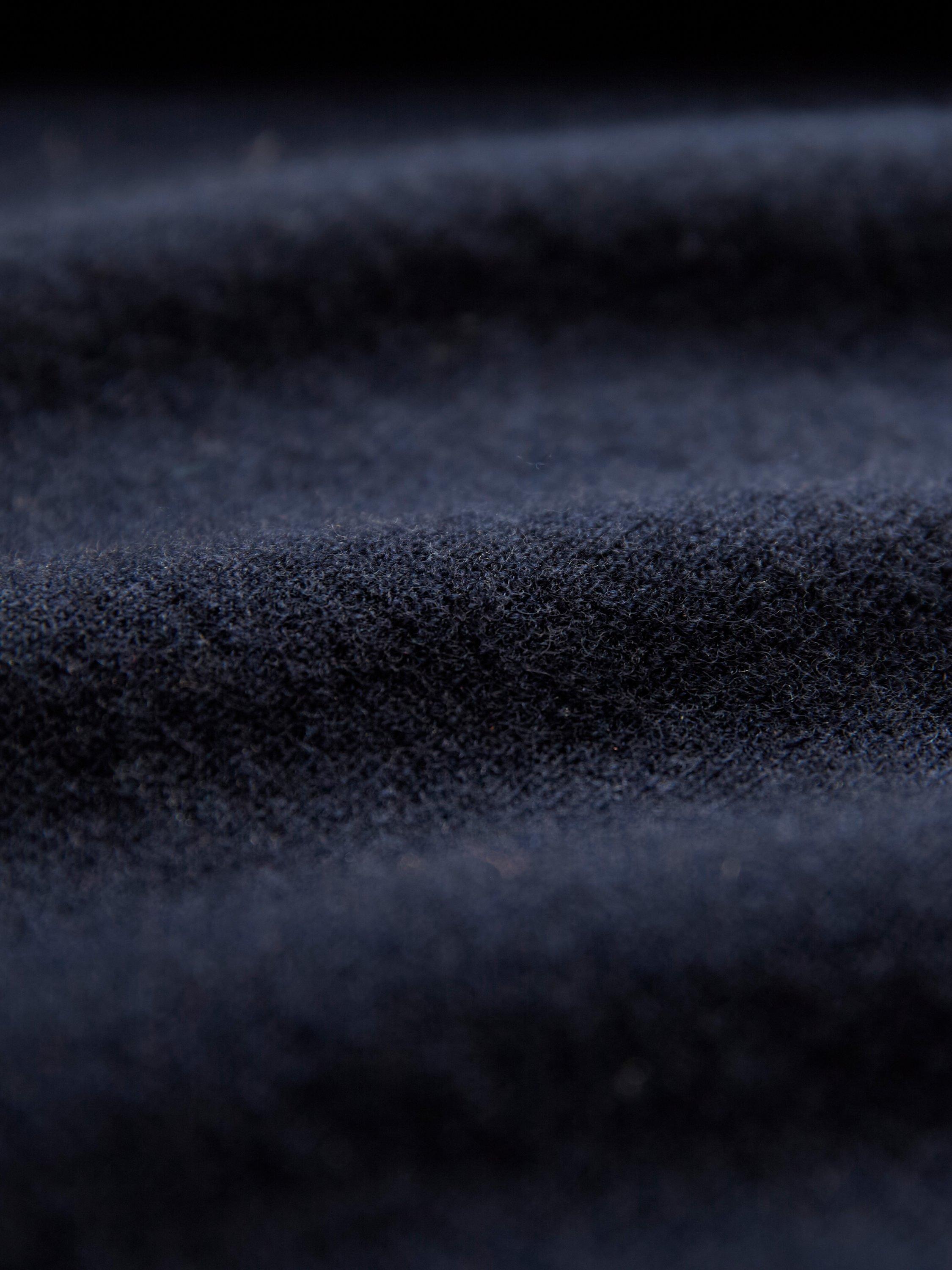 Product image 4 of 6, which shows Celtic & Co. Roll Neck Drop Sleeve Lambswool Jumper, Navy, XS