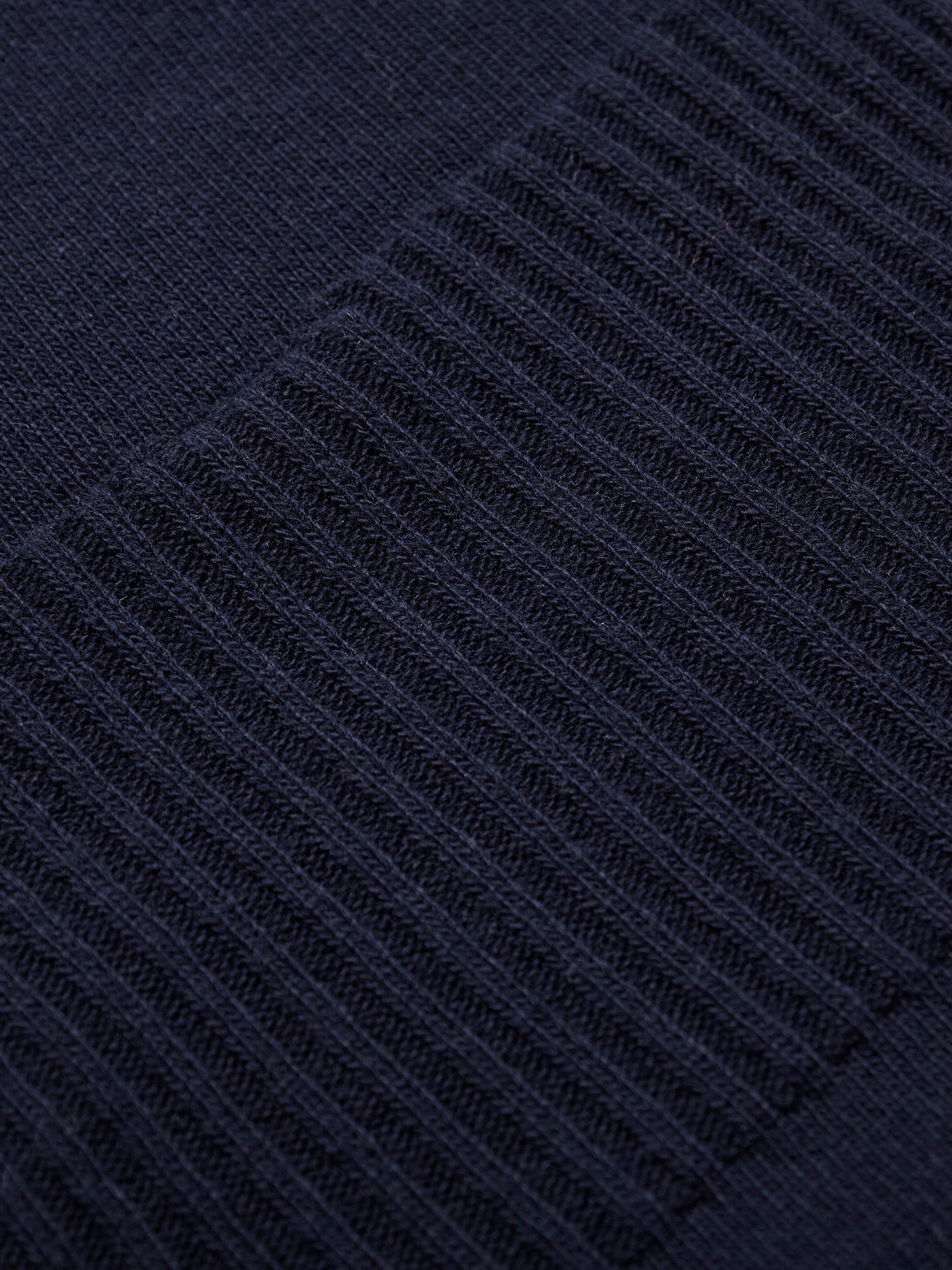 Product image 4 of 7, which shows Celtic & Co. Supersoft Slouchy Cowl Neck Jumper, Dark Navy, XS