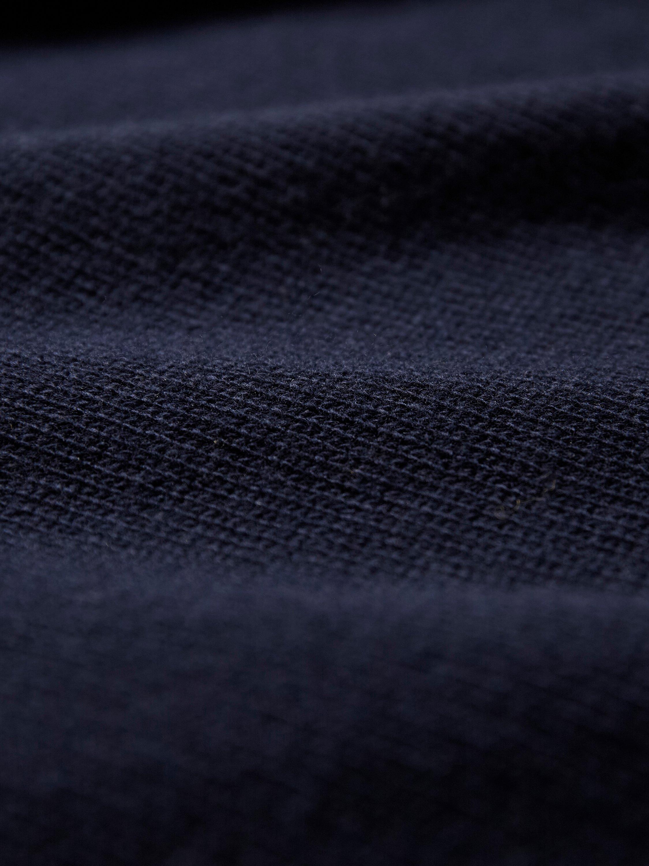 Product image 5 of 7, which shows Celtic & Co. Supersoft Slouchy Cowl Neck Jumper, Dark Navy, XS