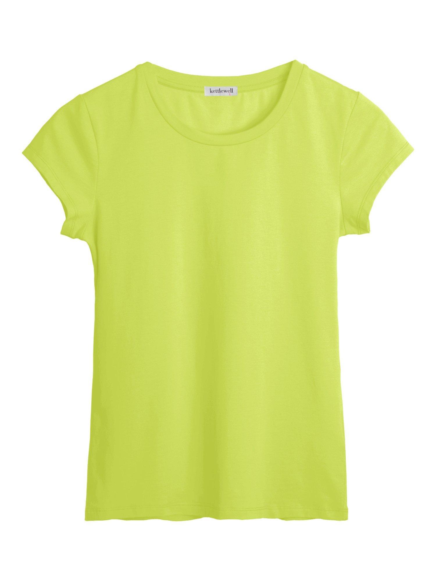Product image 4 of 4, which shows Celtic & Co. Everyday Crew Neck T-Shirt, Lime, 8