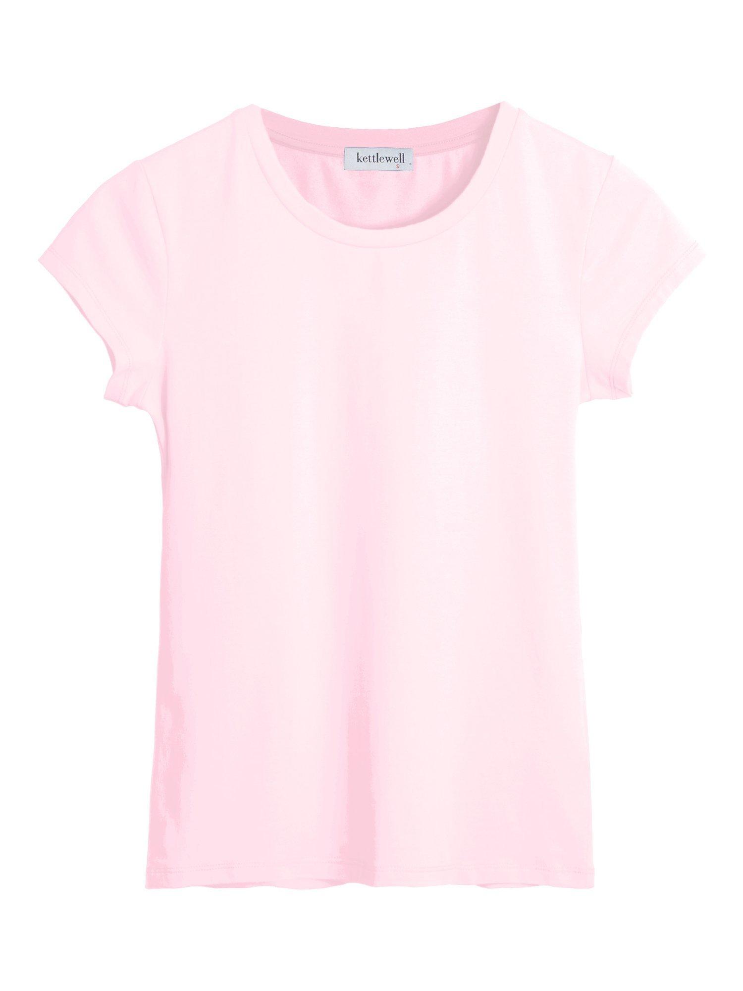 Product image 1 of 3, which shows Celtic & Co. Everyday Crew Neck T-Shirt, Pink Ice, 8
