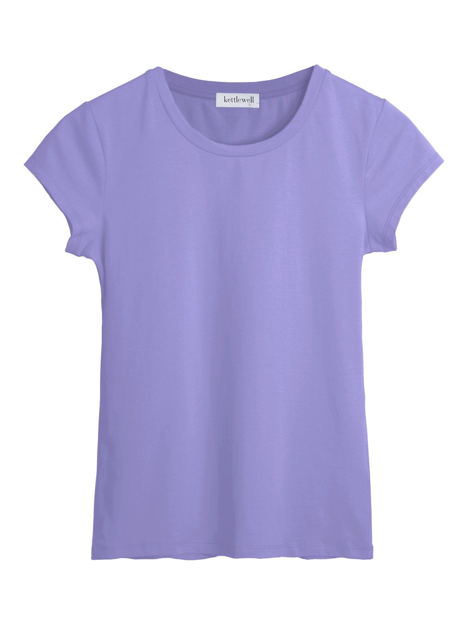Product image 2 of 2, which shows Celtic & Co. Everyday Crew Neck T-Shirt, Hyacinth, 8