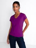 Celtic & Co. Everyday V-Neck T-Shirt, Dark Amethyst
