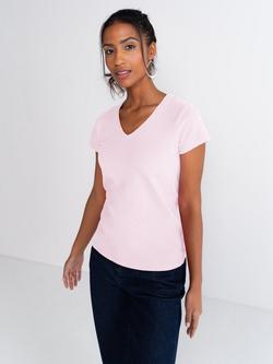 Celtic & Co. Everyday V-Neck T-Shirt - view 2, Pink Ice