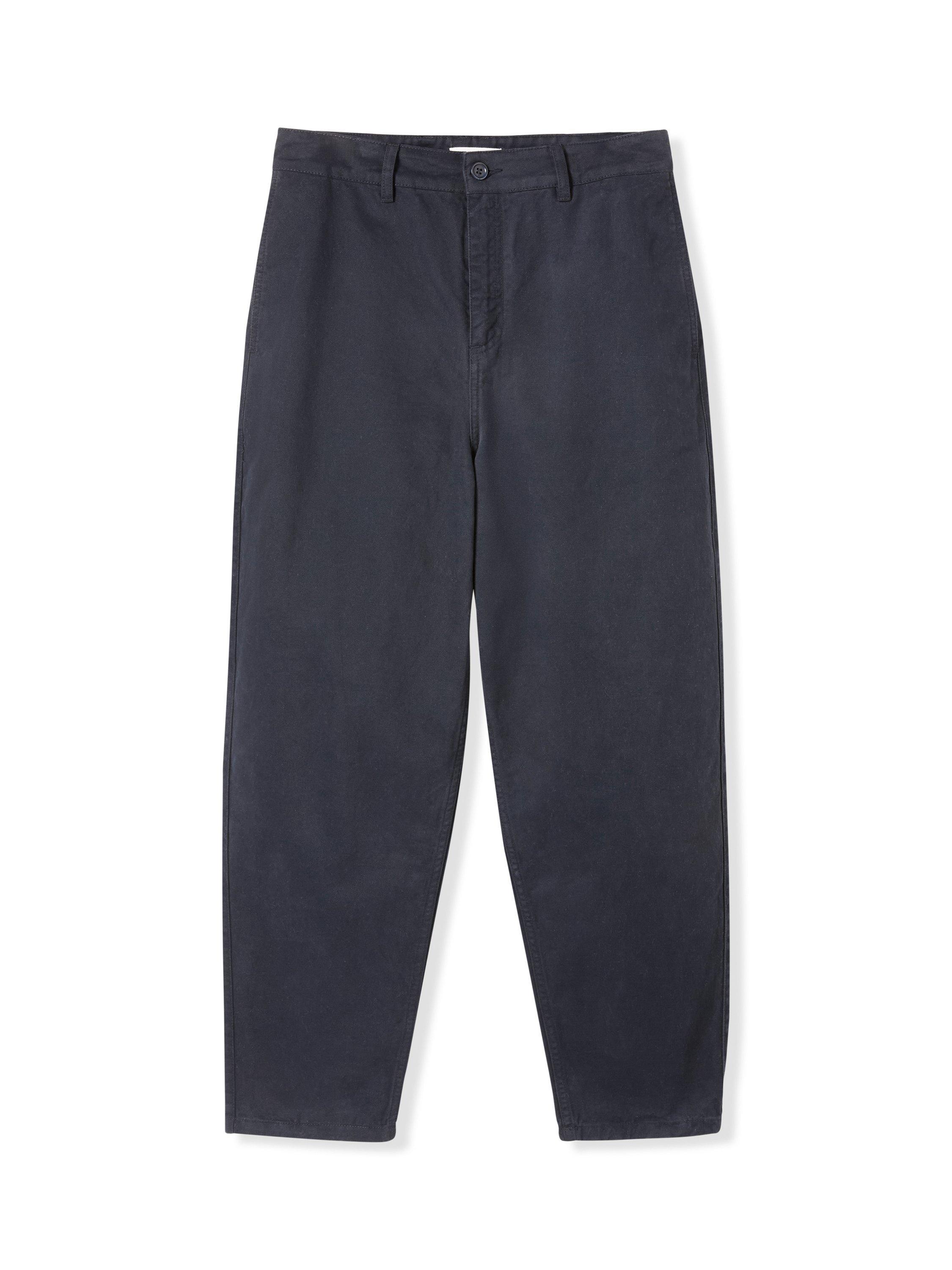 Product image 2 of 7, which shows Celtic & Co. Tailored Barrel Leg Trouser, Ink Well, 8