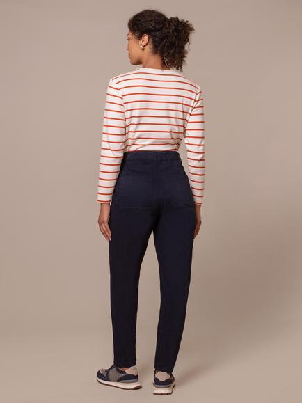 Celtic & Co. Tailored Barrel Leg Trouser - view 2, Ink Well