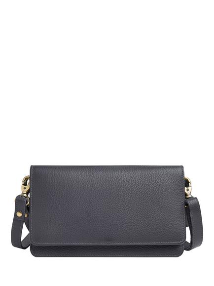 Celtic & Co. Leather Cross Body Adjustable Strap Phone Bag, Ink Well