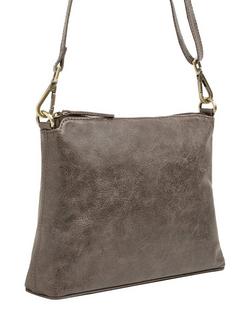 Celtic & Co. Slim Zip Top Pure Leather Crossbody Bag, Ebony - view 2, Ebony