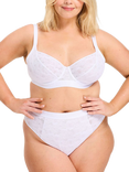 Oola Lingerie Floral Lace Knickers, White