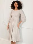 Alie Street Kimber Sparkle Midi Dress, Sparkle Latte