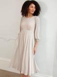 Alie Street Kimber Sparkle Midi Dress, Sparkle Latte