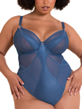 Curvy Kate Suspense Non Padded Stretch Lace Plunge Bodysuit