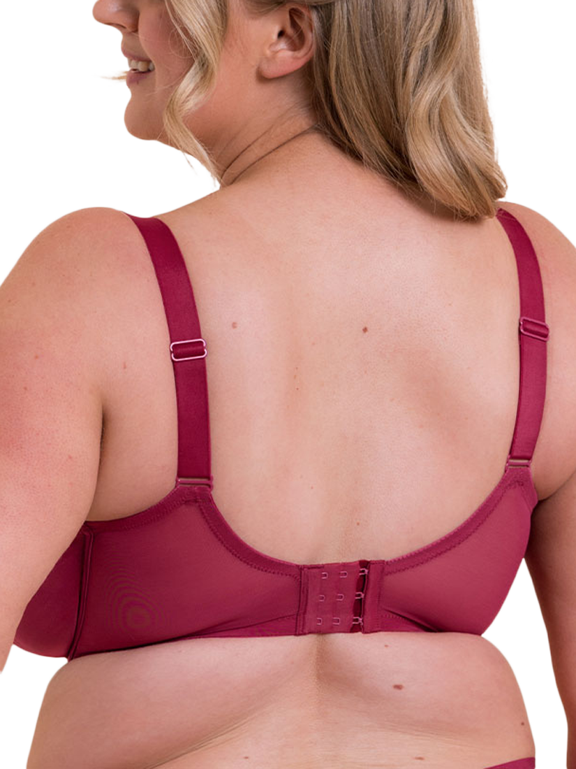 Product image 2 of 6, which shows Curvy Kate Wonderfully Balcony Bra, Deep Orchid, 32G