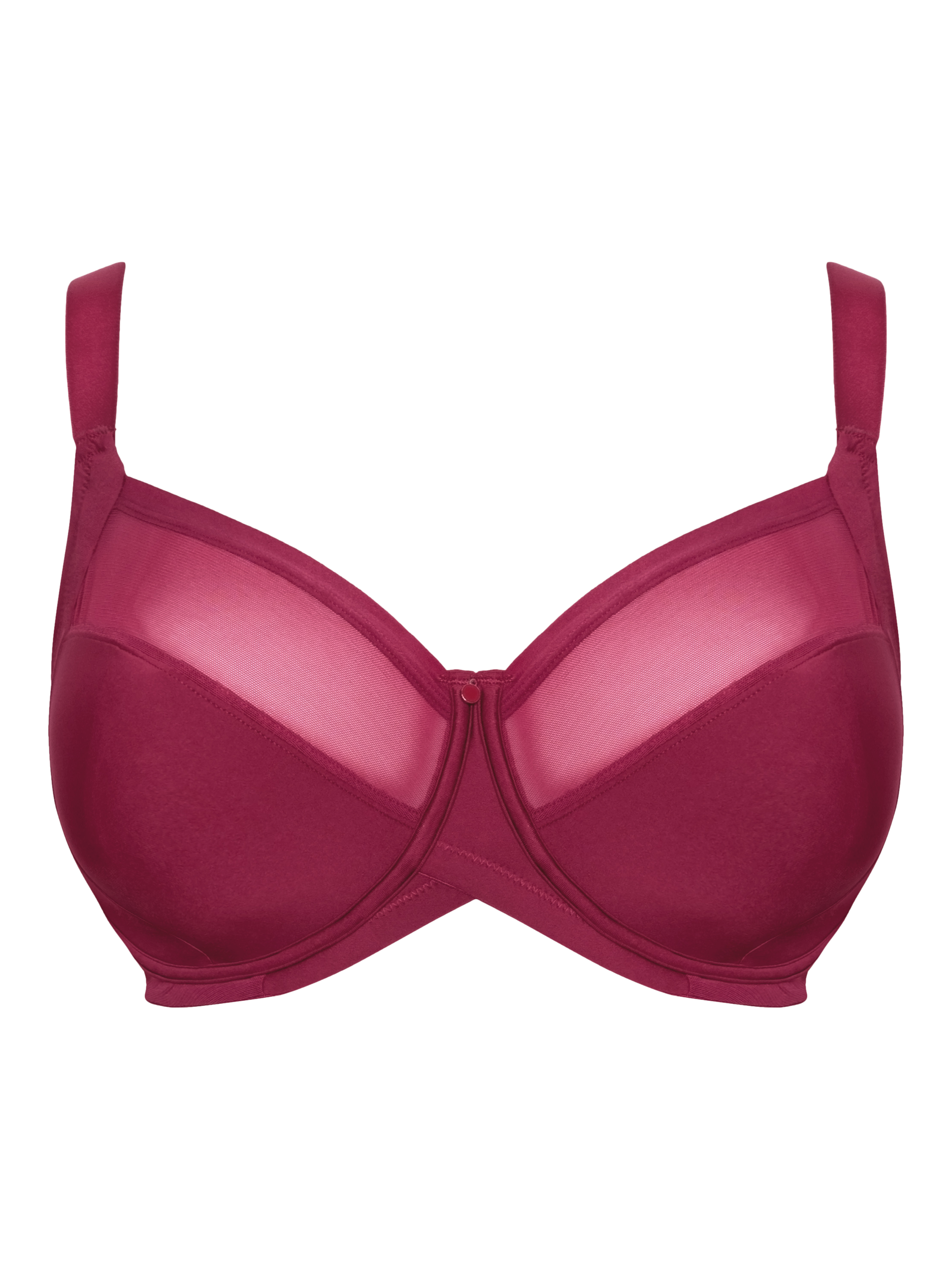Product image 4 of 6, which shows Curvy Kate Wonderfully Balcony Bra, Deep Orchid, 32G