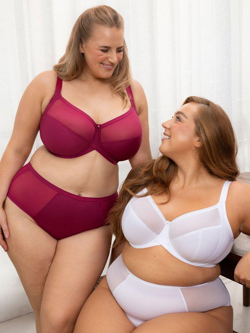 Product image 6 of 6, which shows Curvy Kate Wonderfully Balcony Bra, Deep Orchid, 32G