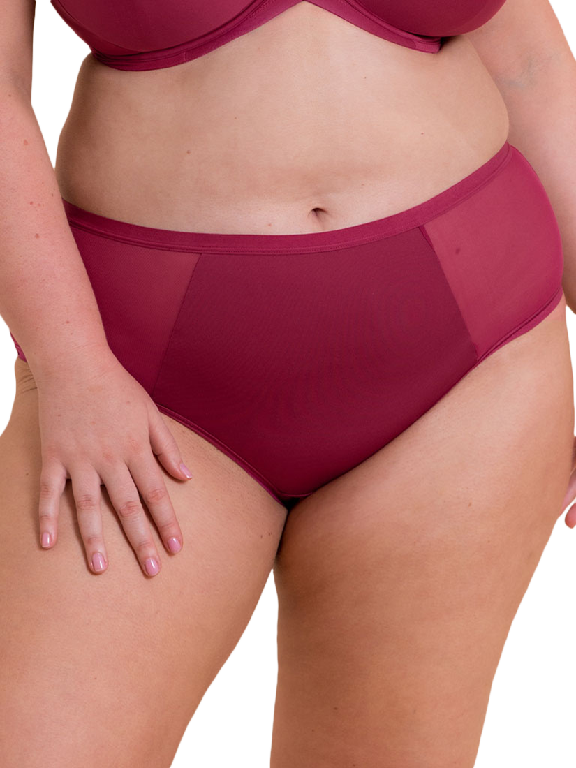 Product image 1 of 6, which shows Curvy Kate Wonderfully Short Knickers, Deep Orchid, 10