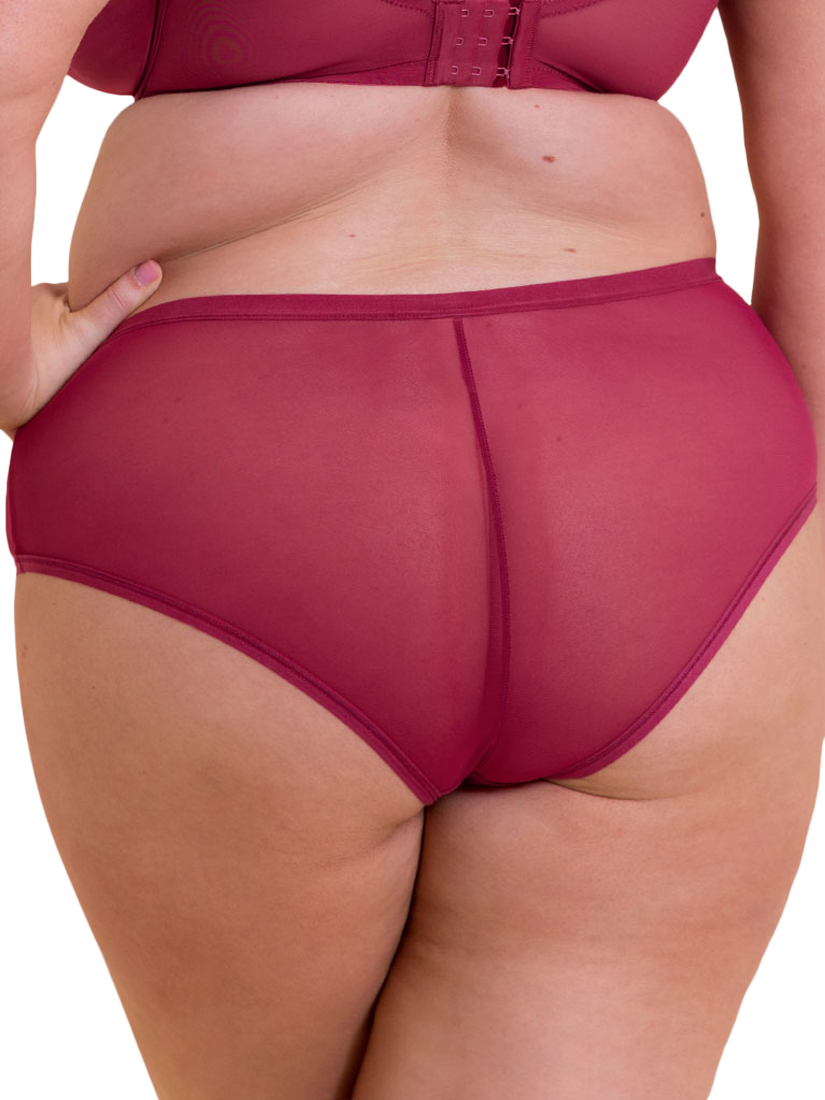 Product image 2 of 6, which shows Curvy Kate Wonderfully Short Knickers, Deep Orchid, 10