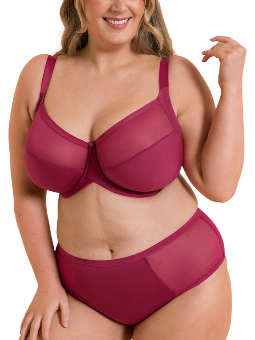 Product image 3 of 6, which shows Curvy Kate Wonderfully Short Knickers, Deep Orchid, 10