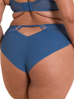 Curvy Kate Suspense High Waist Lace Knickers - view 2, French Blue