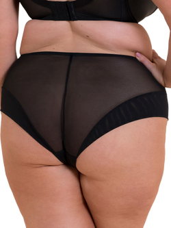 Curvy Kate Enchant Floral High Waist Knickers - view 2, Black