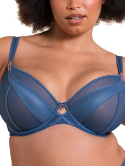 Curvy Kate Suspense Adjustable Wired Plunge Bra, French Blue