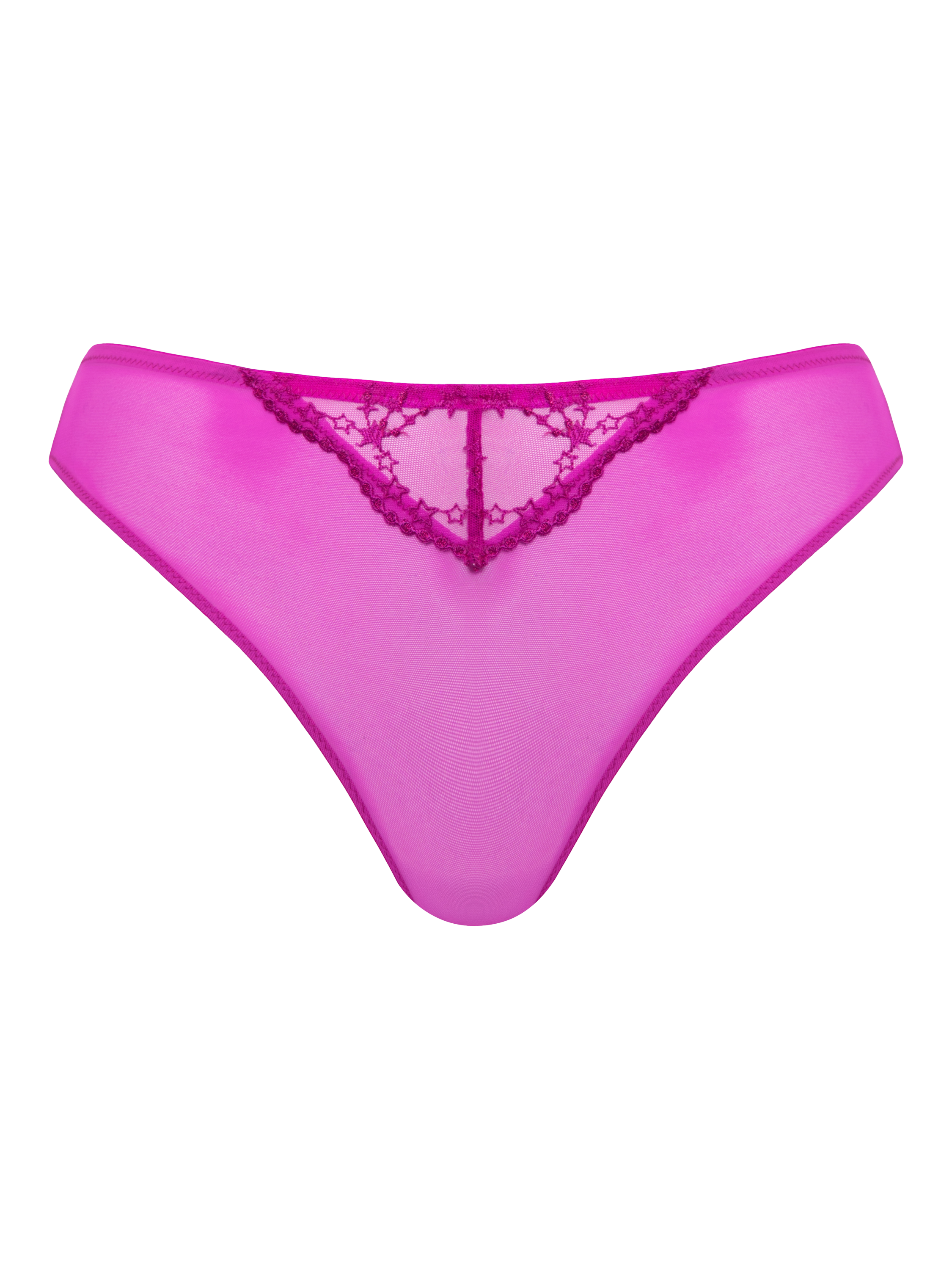 Product image 4 of 6, which shows Curvy Kate Stardust Brazilian Knickers, Vivid Violet, S