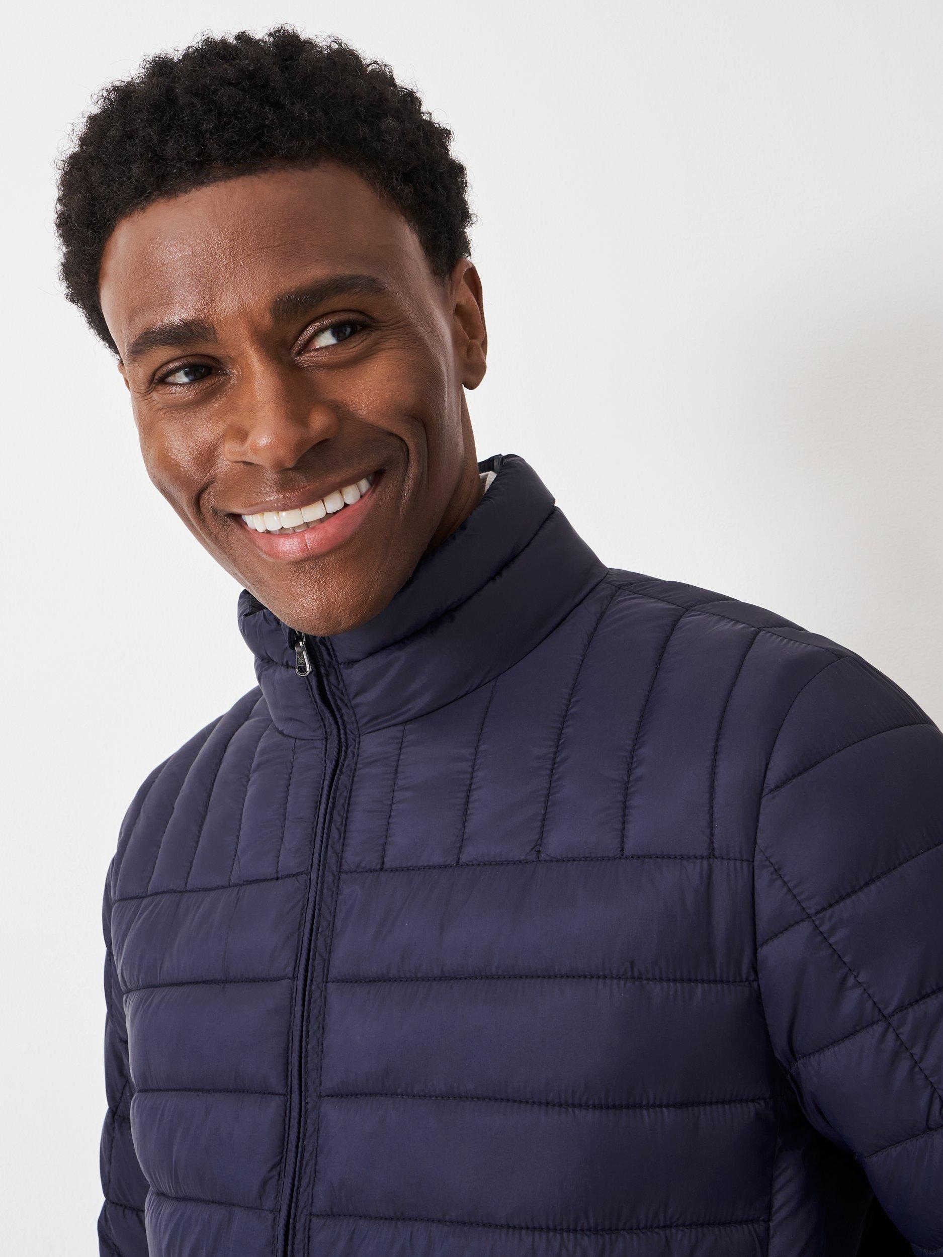 Product image 4 of 5, which shows Crew Clothing Lowther Puffer Jacket, Navy Blue, L