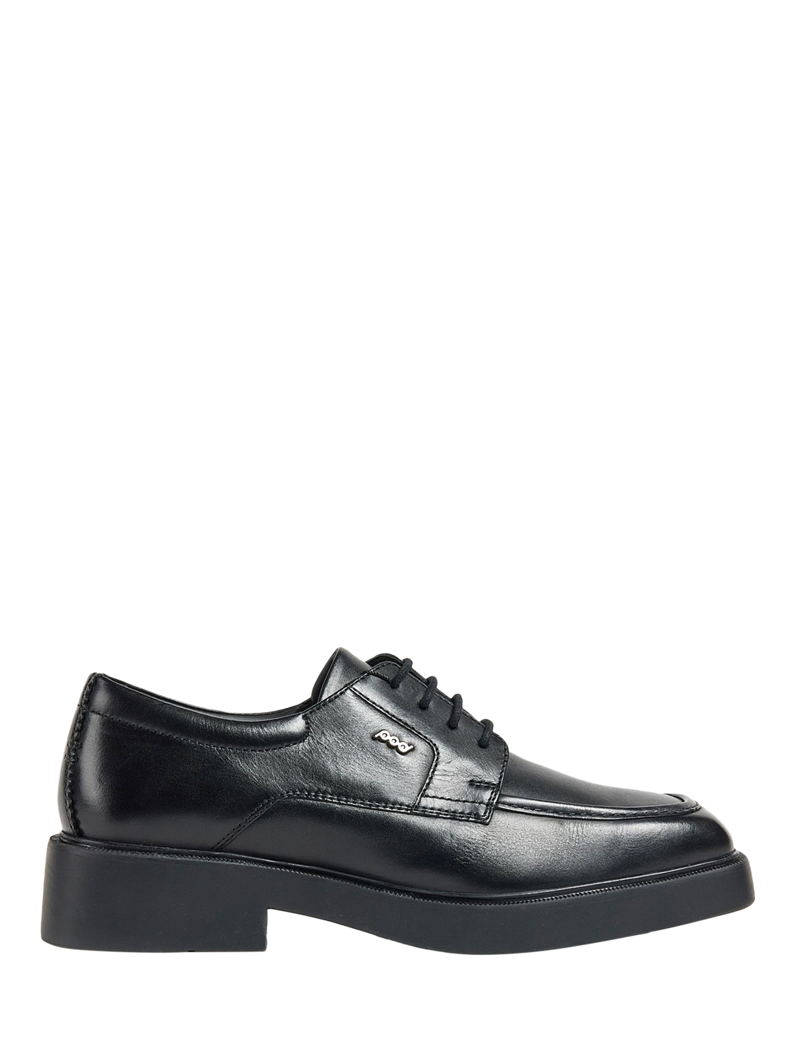 Product image 1 of 3, which shows Pod Kids' Leather Lace Up Shoes, Black, 3