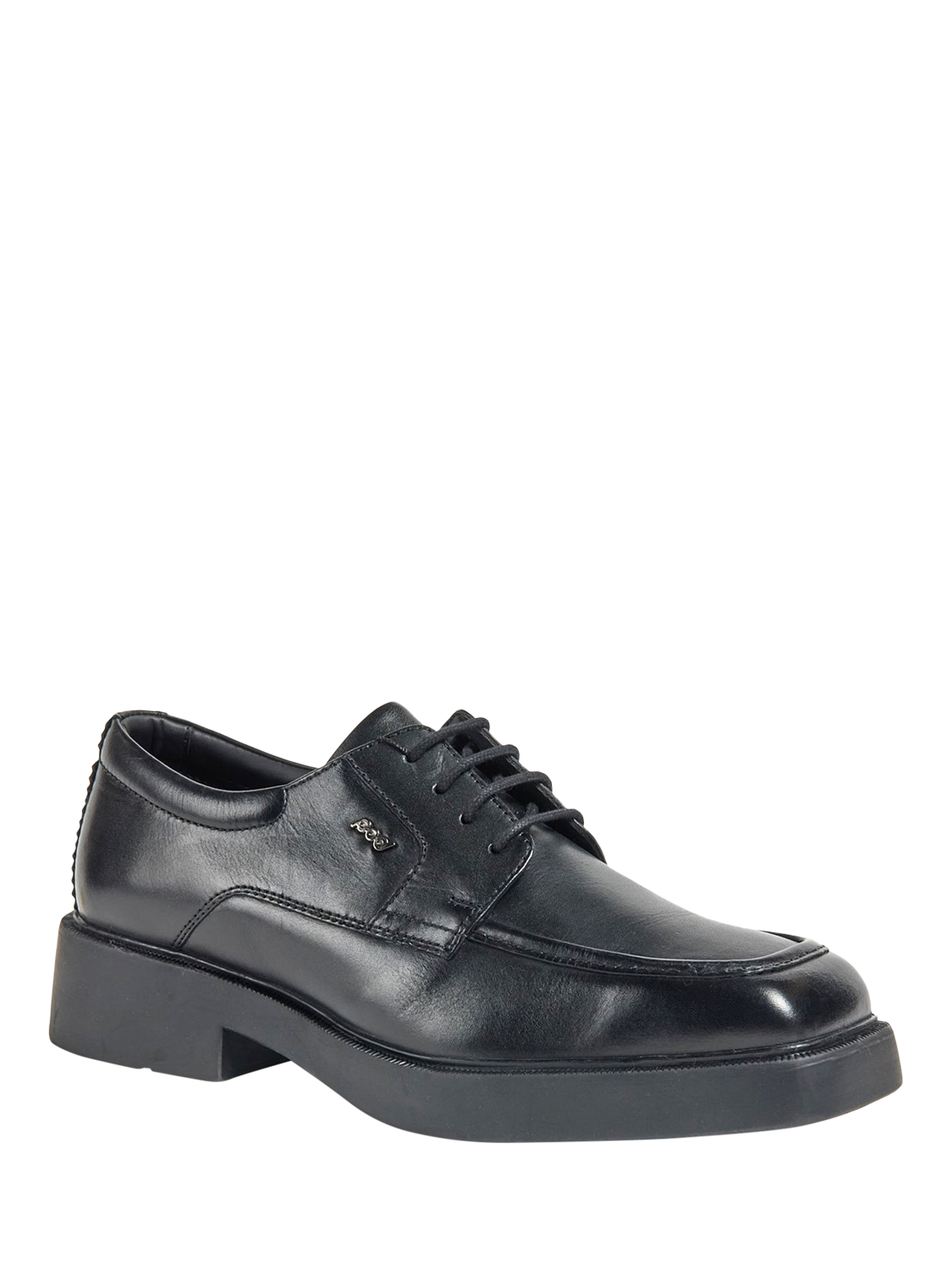 Product image 2 of 3, which shows Pod Kids' Leather Lace Up Shoes, Black, 3