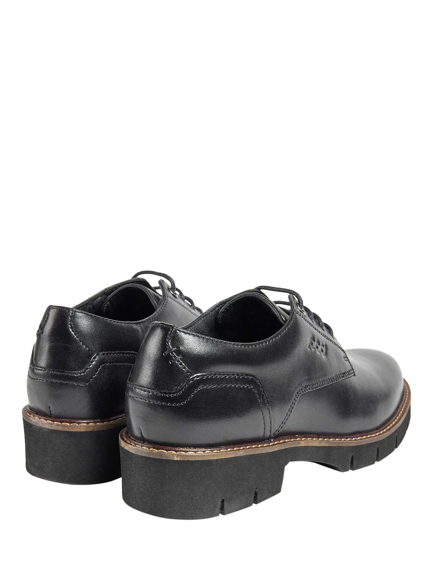 Product image 3 of 3, which shows Pod Kids' Kinsley Leather Lace Up Shoes, Black, 3