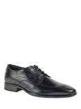 Pod Duke Leather Derby Shoes, Black