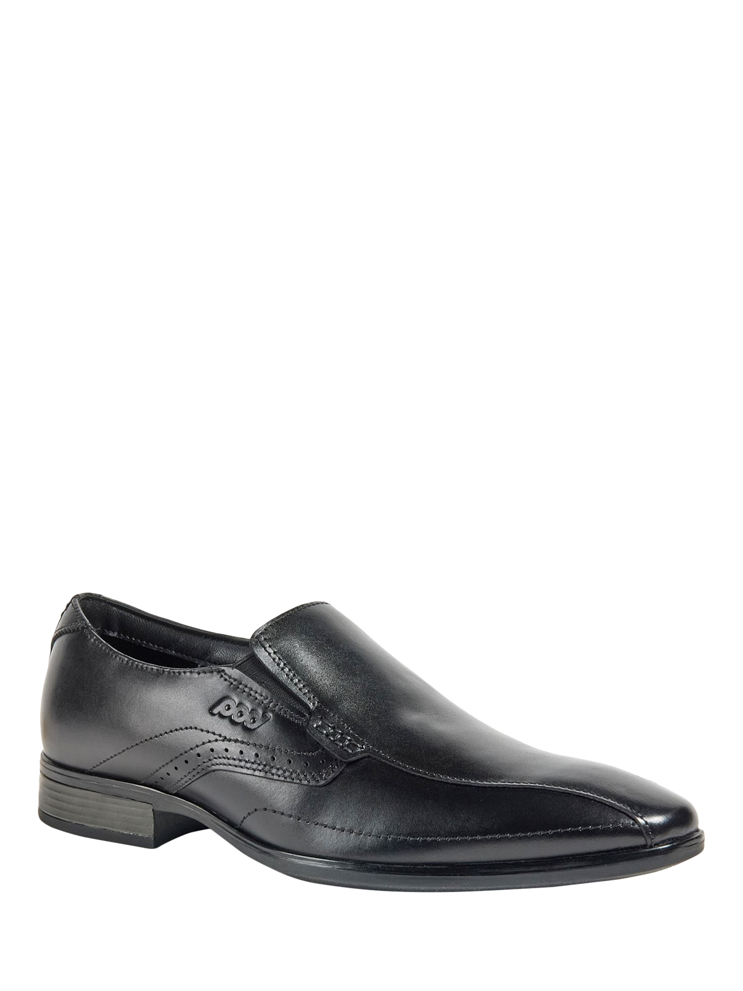 Product image 2 of 3, which shows Pod Earl Leather Slip On Shoes, Black, 6