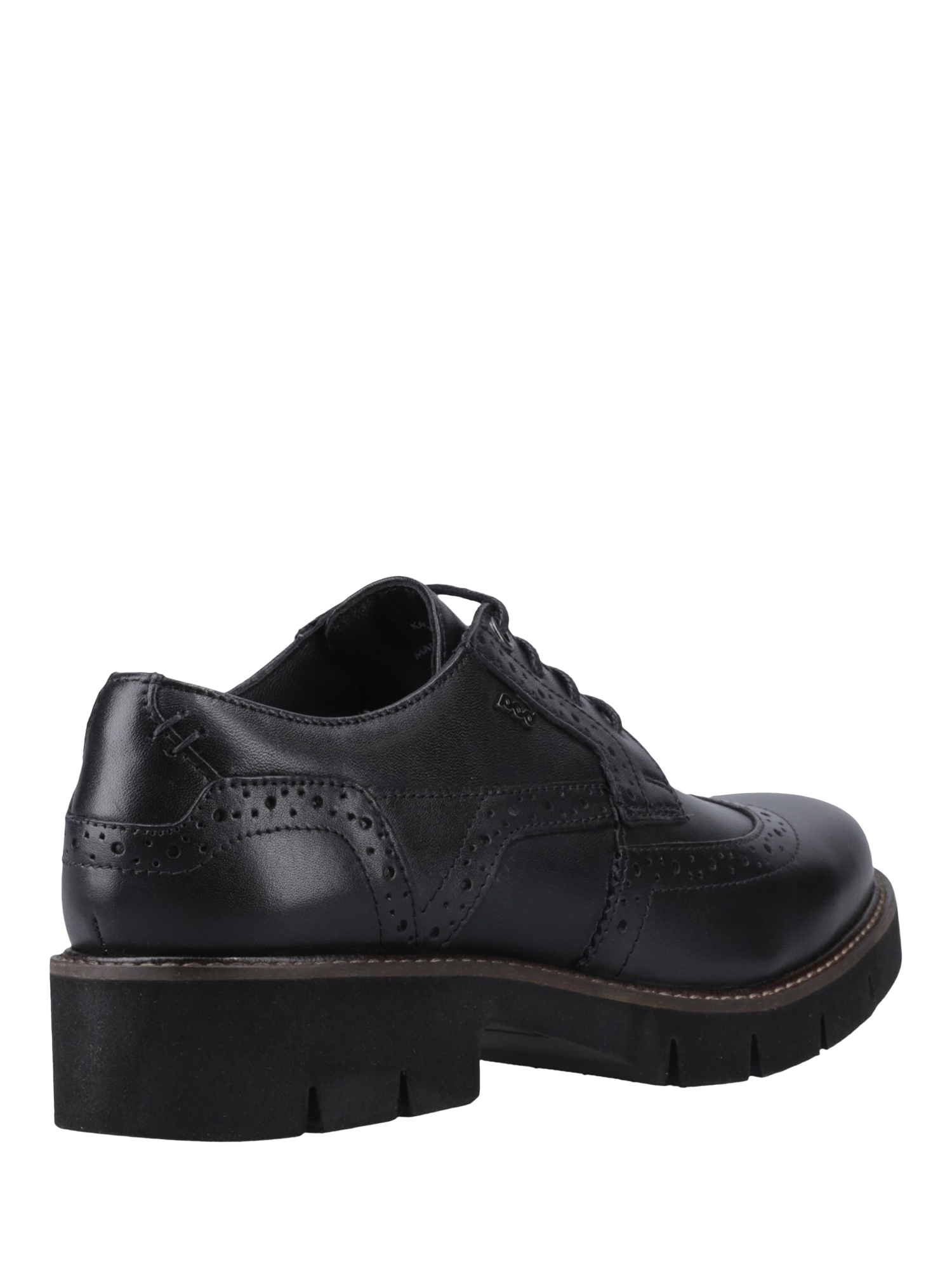 Product image 3 of 4, which shows Pod Kacey Leather Lace Up Brogues, Black, 3