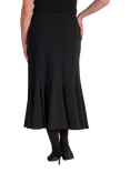 chesca Scuba Crepe Panelled Skirt, Black