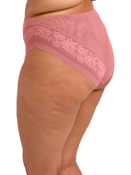 Elomi Nerina High Leg Briefs - view 2, Dusty Rose
