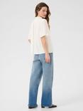 KAFFE KAlianna Short Sleeve Tie Neck Blouse