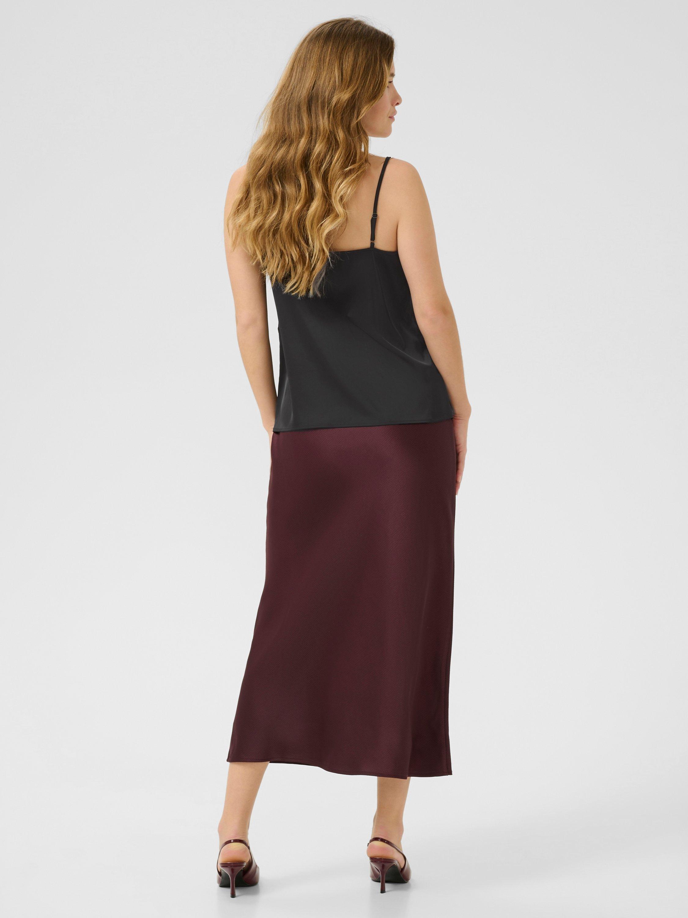 Product image 2 of 6, which shows KAFFE Hilda Camisole Top, Black, 8