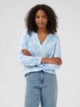 KAFFE KAbeathe Paisley Print V-Neck Long Sleeve Blouse