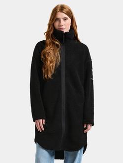 Didriksons Jill Teddy Full Zip Jumper, Black