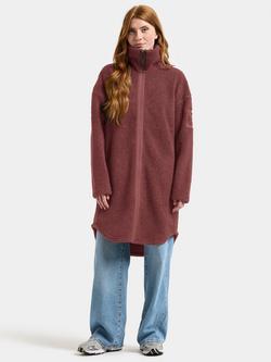 Didriksons Jill Teddy Full Zip Jumper - view 2, Old Rust