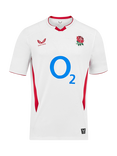 Castore Men's RFU England Home Rugby Shirt, White / Red