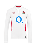 Castore Unisex RFU England Home Long Sleeve Rugby Shirt, White/Red